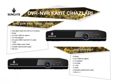 AHD DVR 4400 - 8800 - 16900